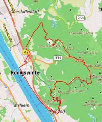 14,5 km Petersberg + Drachenfels